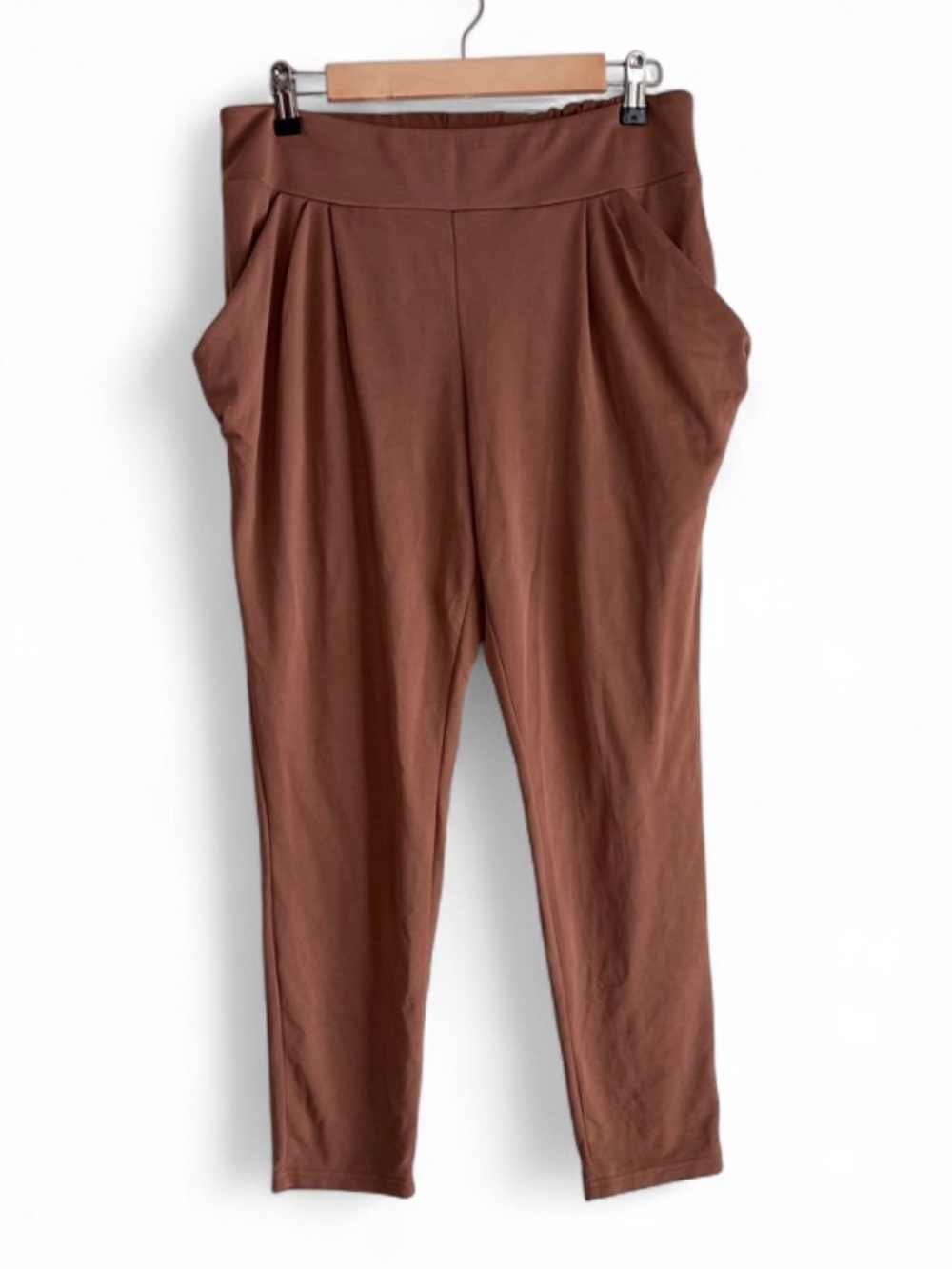 Free People Brown Knit Jodhpur Pocket Jogger Ankle Pants Size M